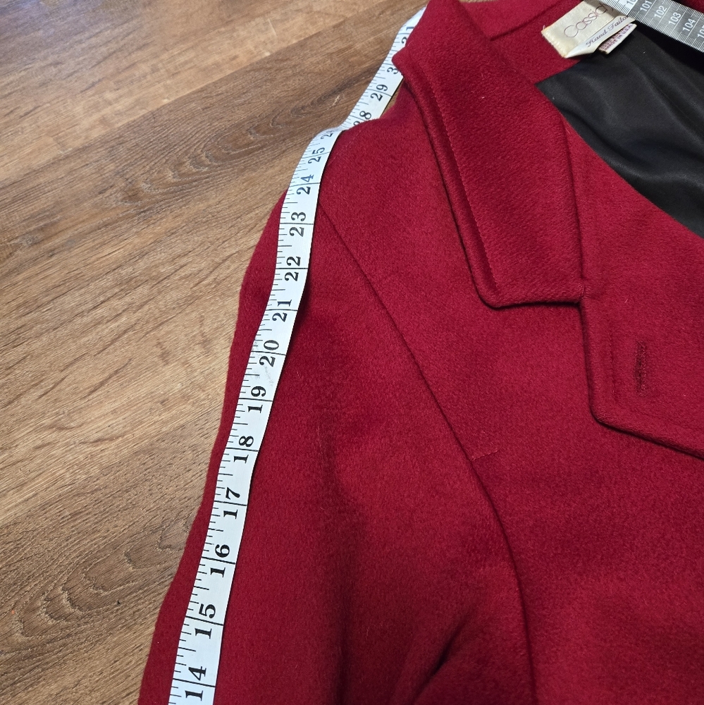 Elegant Red Women's Coat - Picture 12 of 12